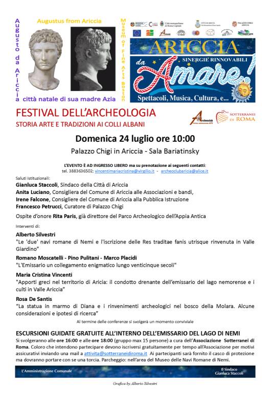 festival archeologia ariccia