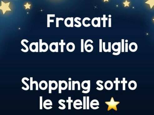 shopping sotto le stelle 