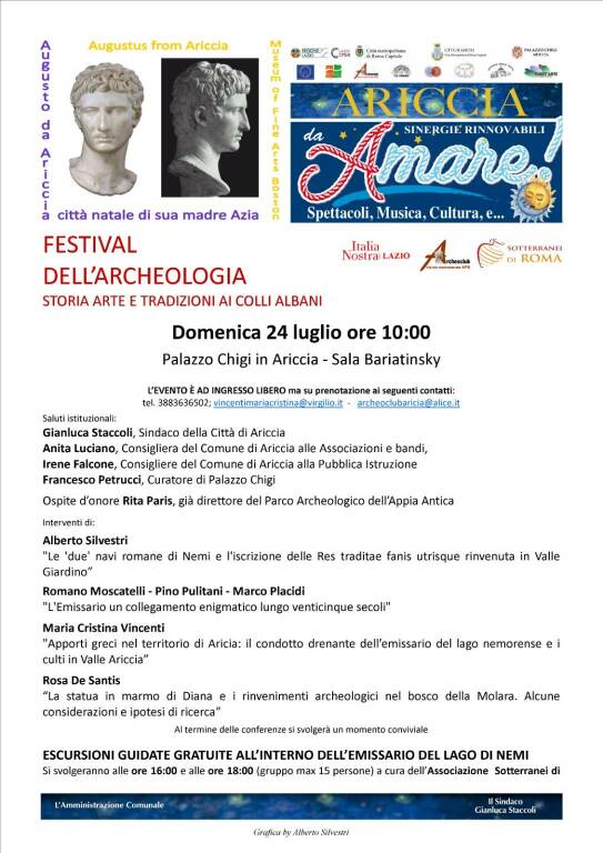 Festival Archeologia Ariccia da Amare 2022