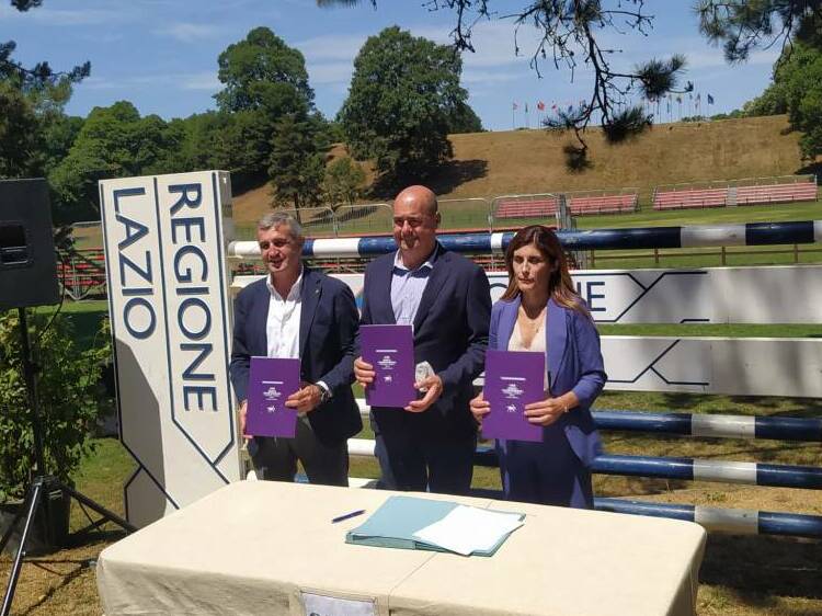 ROCCA DI PAPA - Regione Lazio, Fise e Comune firmano protocollo per i Pratoni del Vivaro in vista dei Mondiali 2022