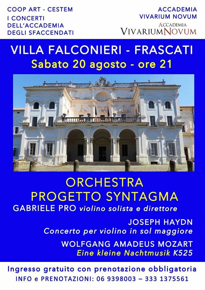 Mozart Frascati Concerto Accademia Sfaccendati 20 Ago 2022