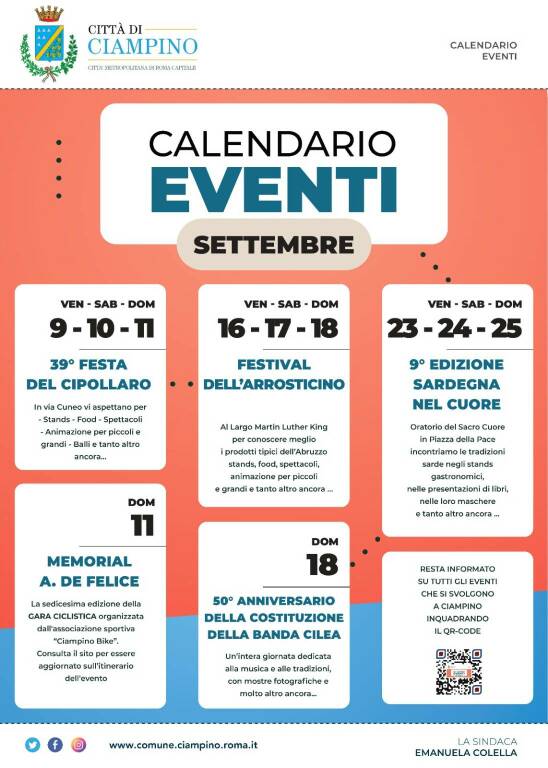 Ciampino Eventi Settembre 2022 Calendario