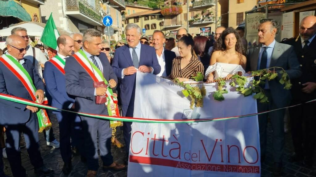 Tajani Nemi Borgo diVino Taglio Nastro