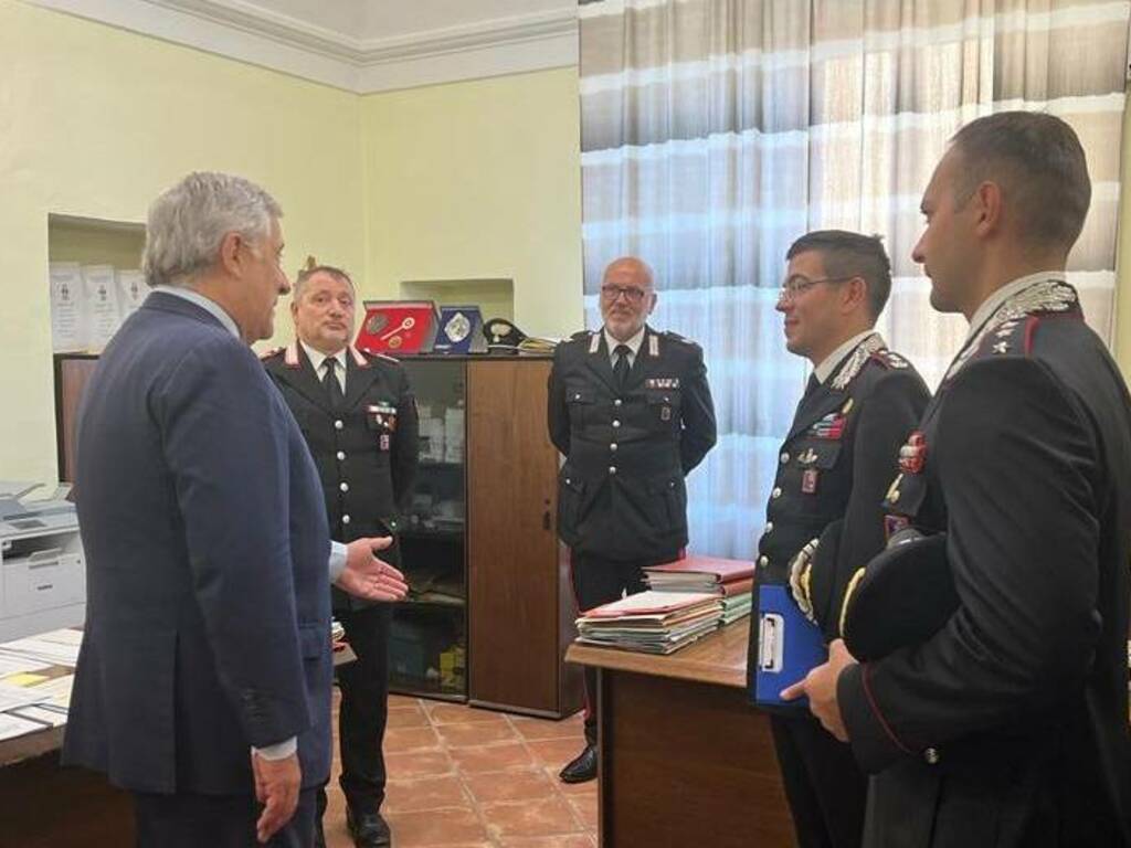 Tajani Castel Gandolfo Carabinieri 2