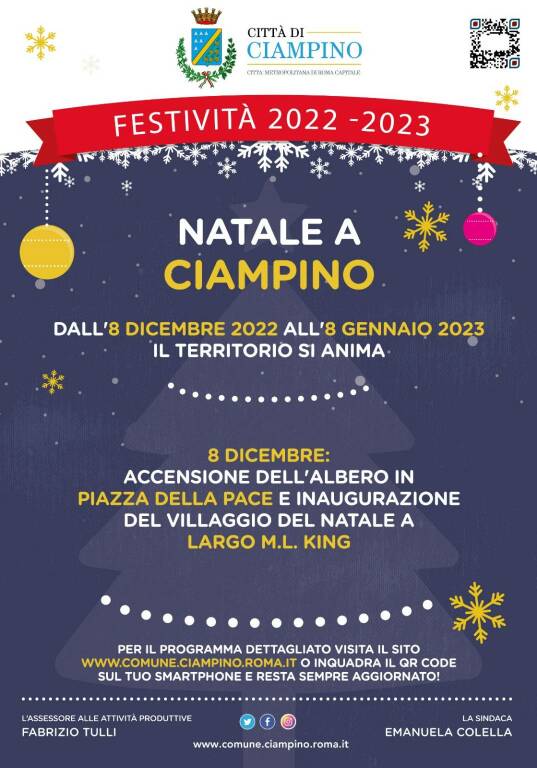 Natale Ciampino 2022 Locandina Intera