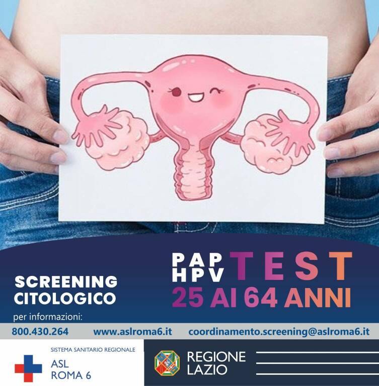 Monte Porzio Colonna screening tumore cervice uterina Locandina Intera