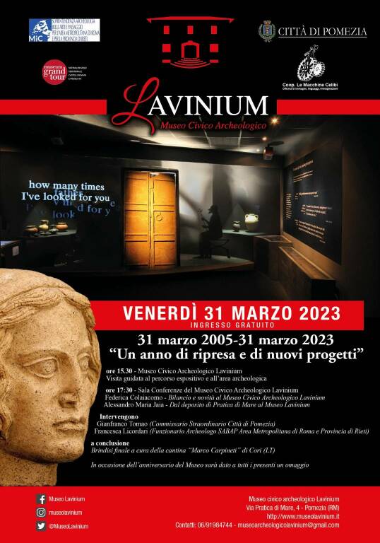 18 anni Museo Lavinium Pomezia Locandina Intera