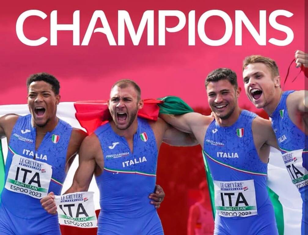 Στίβος – Ο Μάρκο Ρίτσι κερδίζει το χρυσό στο Ευρωπαϊκό Πρωτάθλημα κάτω των 23 ετών: ο σπρίντερ από τη Cisterna di Latina θριαμβεύει στη σκυταλοδρομία 4×100