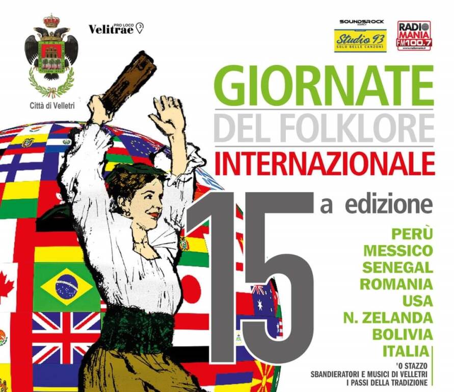En Velletri las Jornadas Internacionales del Folclore: del 28 al 30 de julio invitados y grupos de todo el mundo