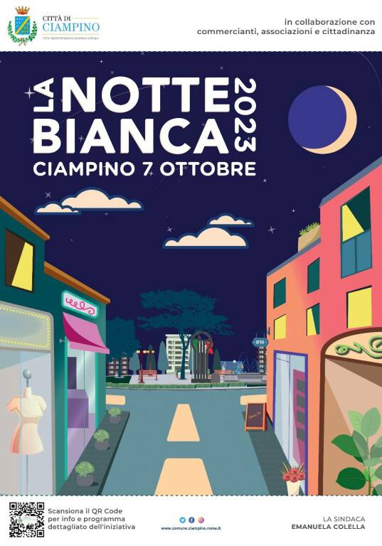 Notte Bianca Ciampino 7 Ott 2023 Manifesto Intero