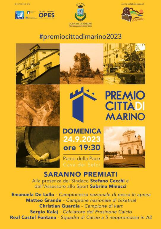 Premio Città di Marino 2023 Locandina