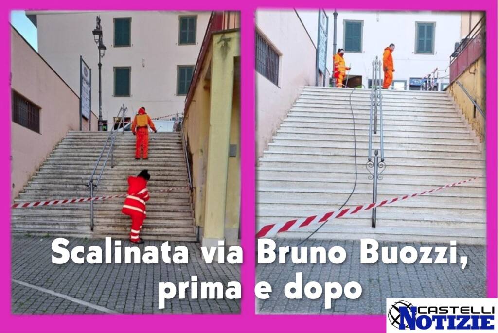 Velletri Pulizia Scalinata via Bruno Buozzi
