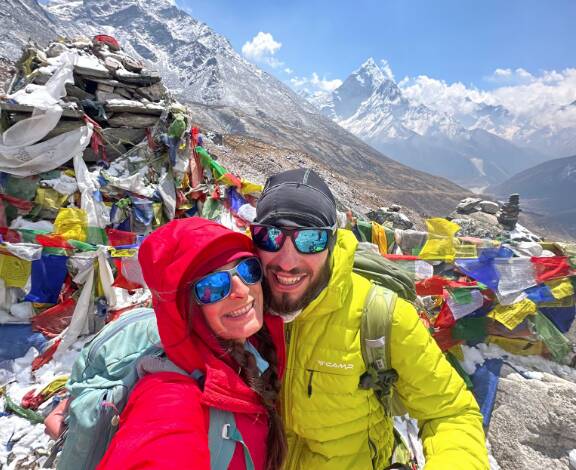 Daniele Semprucci e Diletta Di Nuccio sull'Himalaya, con lo sguardo sull'Everest (FOTO)